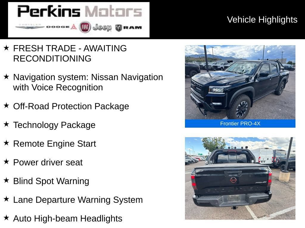 Used 2022 Nissan Frontier PRO-4X w/ Technology Package AWD/4WD image 3