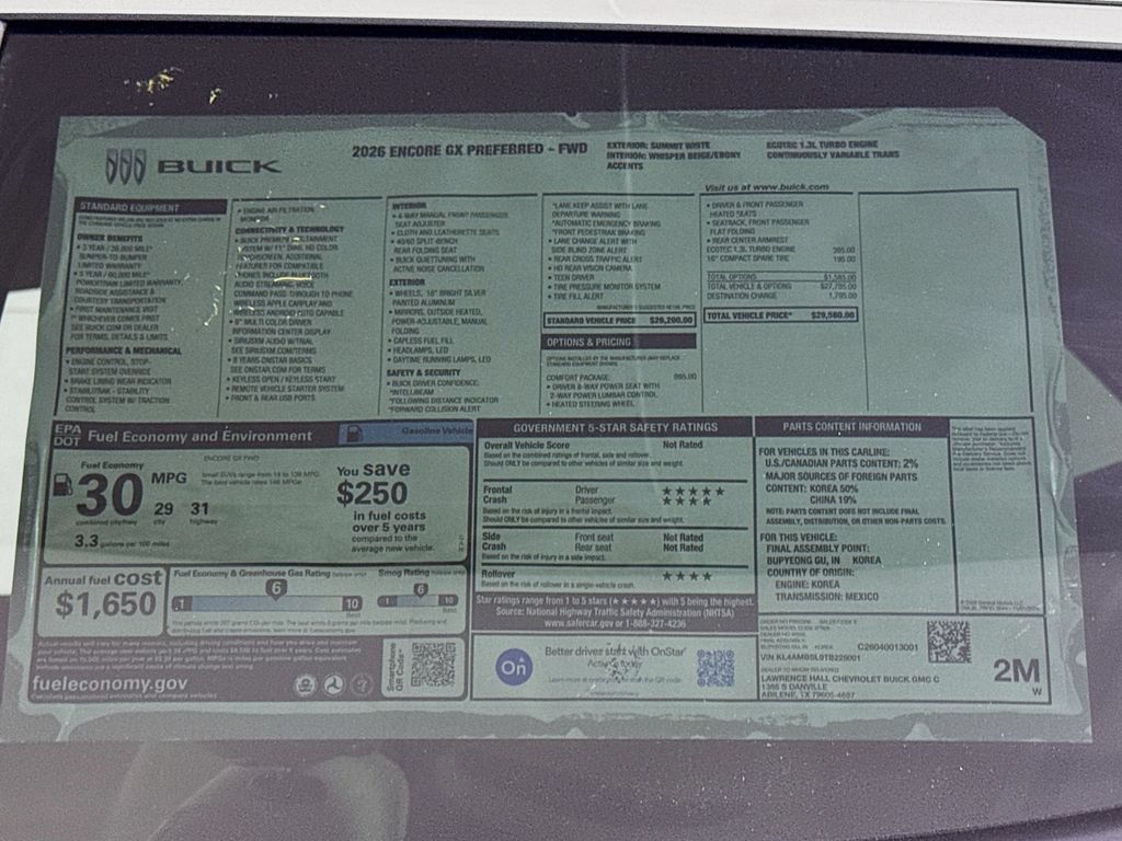 New 2026 Buick Encore GX Preferred w/ Comfort Package FWD image 19