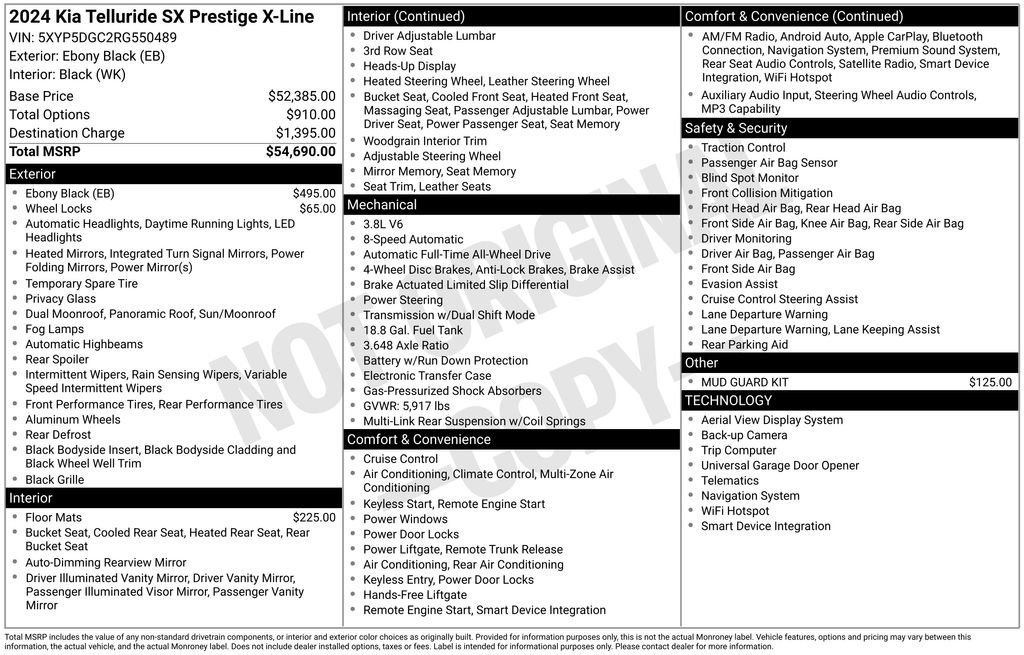 Certified 2024 Kia Telluride SX Prestige X-Line AWD/4WD image 22
