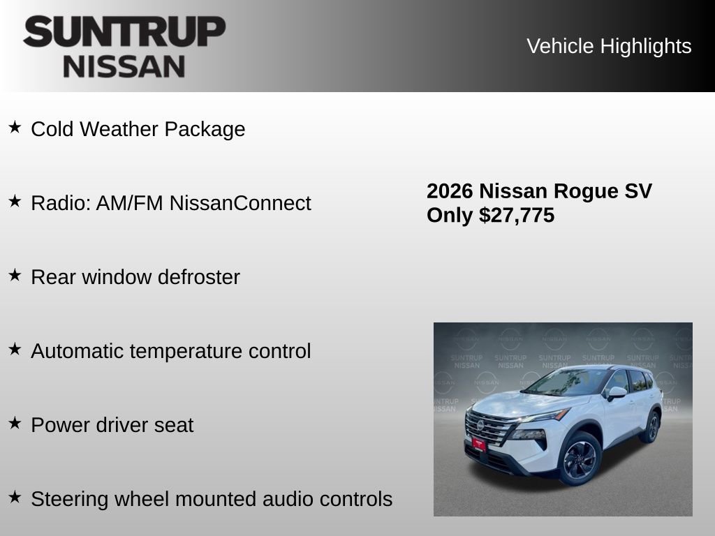 Used 2026 Nissan Rogue SV w/ Cold Weather Package image 8