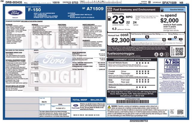 New 2025 Ford F150 XLT w/ Equipment Group 302A MID image 30