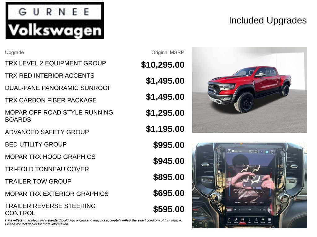 Used 2022 RAM 1500 TRX w/ TRX Level 2 Equipment Group AWD/4WD image 4