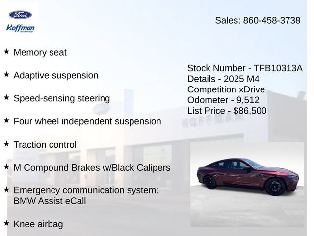 Used 2025 BMW M4 xDrive Competition AWD/4WD image 25