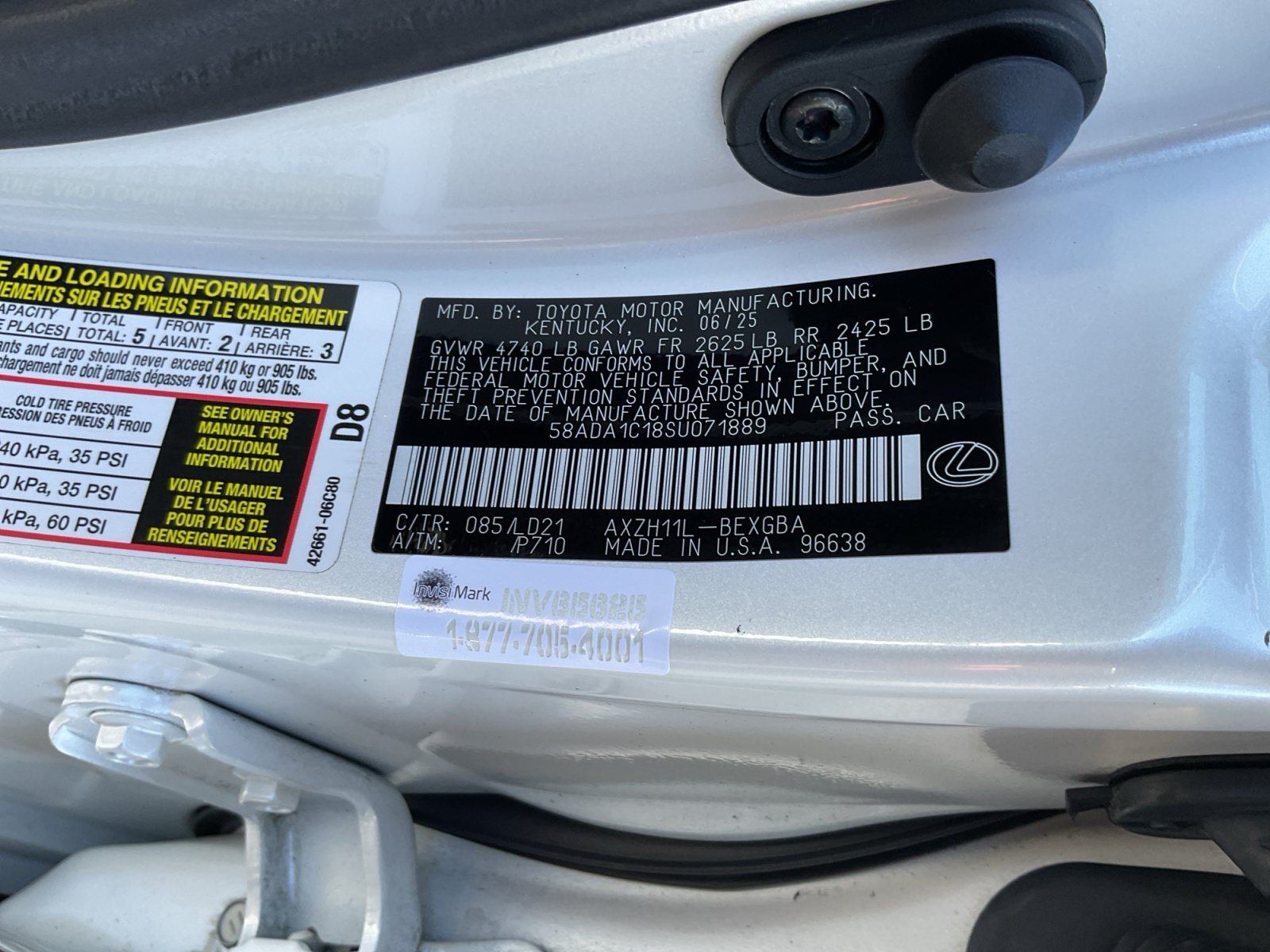 Used 2025 Lexus ES 300h w/ Premium Package FWD image 20