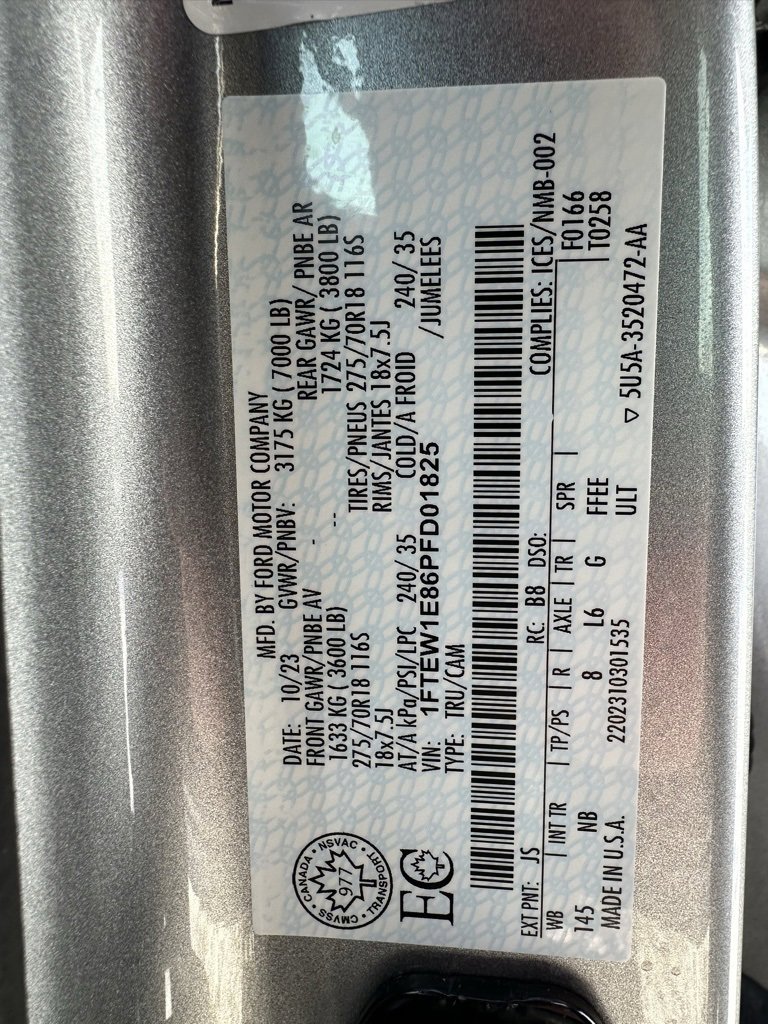 Used 2023 Ford F150 Tremor w/ Equipment Group 402A High image 16