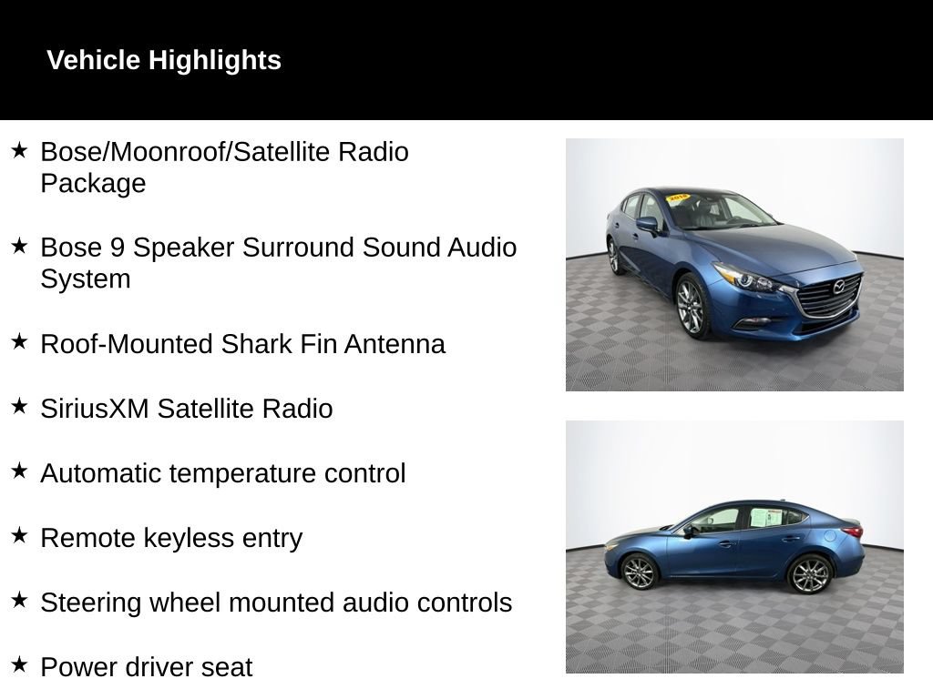 Used 2018 MAZDA MAZDA3 Touring FWD image 2