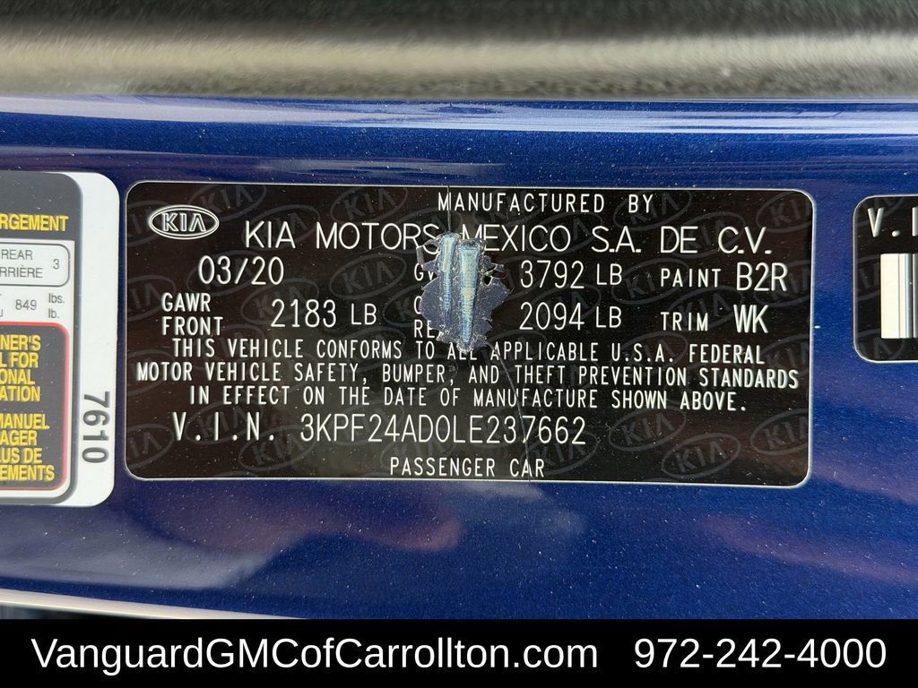Used 2020 Kia Forte LXS FWD image 32