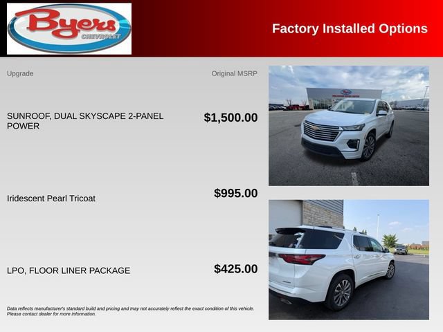 Used 2022 Chevrolet Traverse Premier w/ LPO, Floor Liner Package AWD/4WD image 10