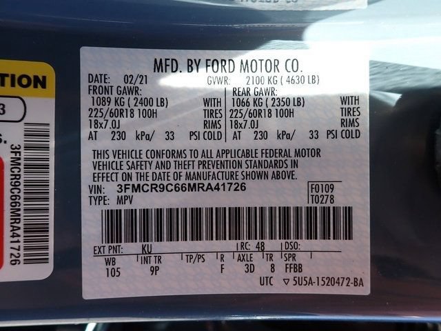 Certified 2021 Ford Bronco Sport Outer Banks w/ Outer Banks Package AWD/4WD image 23