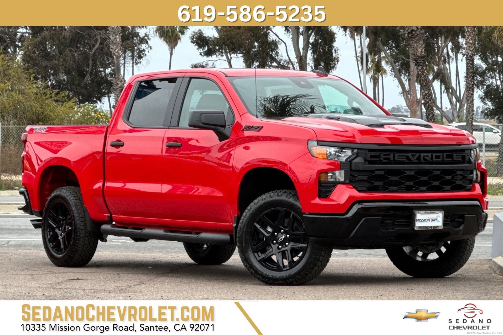 New 2025 Chevrolet Silverado 1500 Custom Trail Boss w/ Turbomax Blackout Package