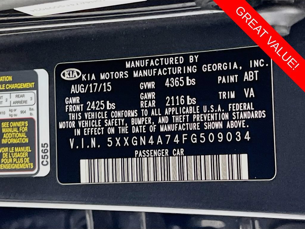Used 2015 Kia Optima EX FWD image 29
