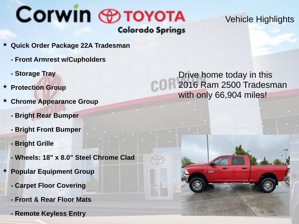 Used 2016 RAM 2500 Tradesman w/ Chrome Appearance Group AWD/4WD image 7