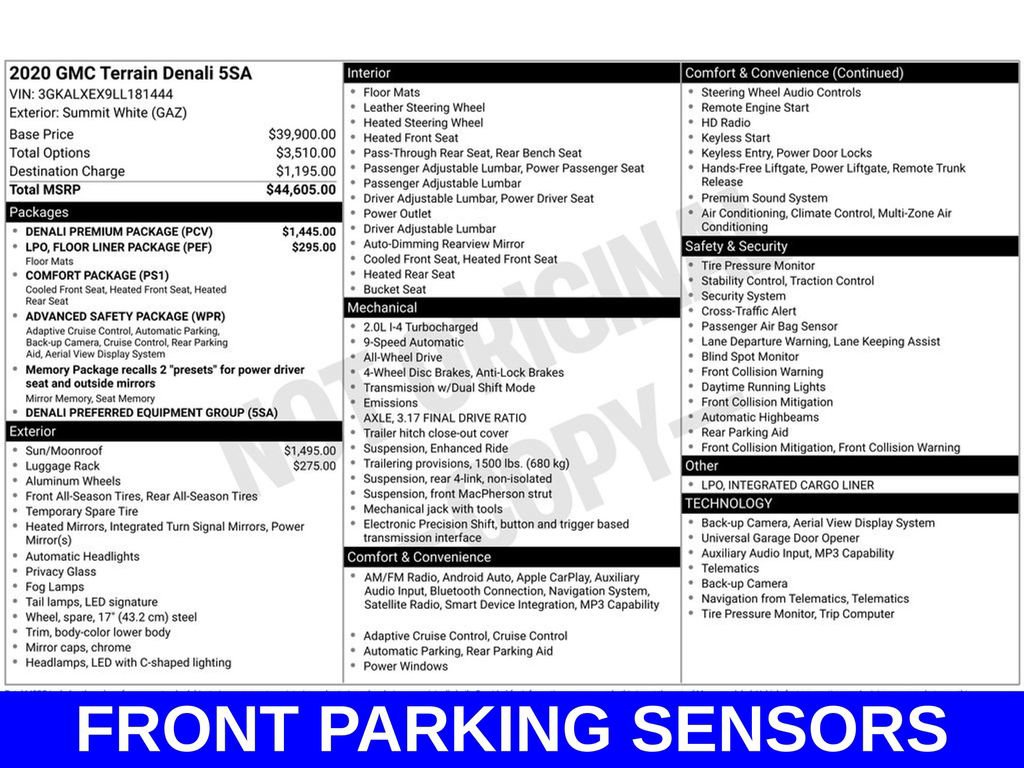 Used 2020 GMC Terrain Denali w/ Denali Premium Package image 12