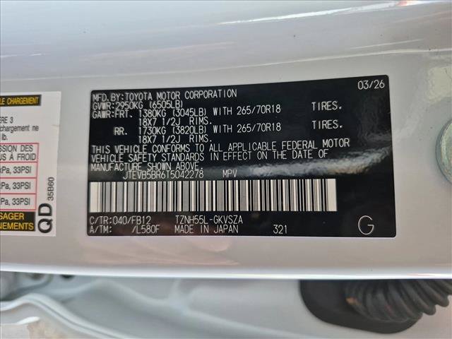 Certified 2026 Toyota 4Runner TRD Off-Road AWD/4WD image 24