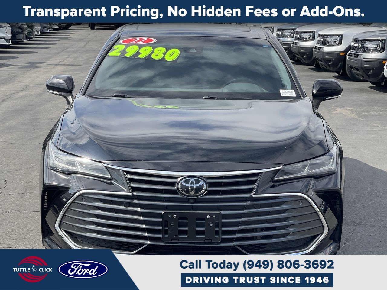 Used 2022 Toyota Avalon Limited w/ Advanced Safety Package FWD image 2