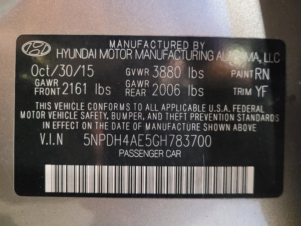 Used 2016 Hyundai Elantra SE w/ Option Group 02 FWD image 33