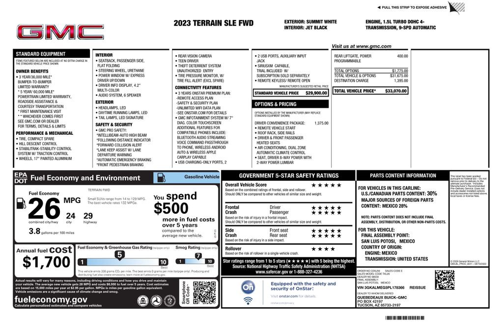 Used 2023 GMC Terrain SLE w/ Driver Convenience Package image 4