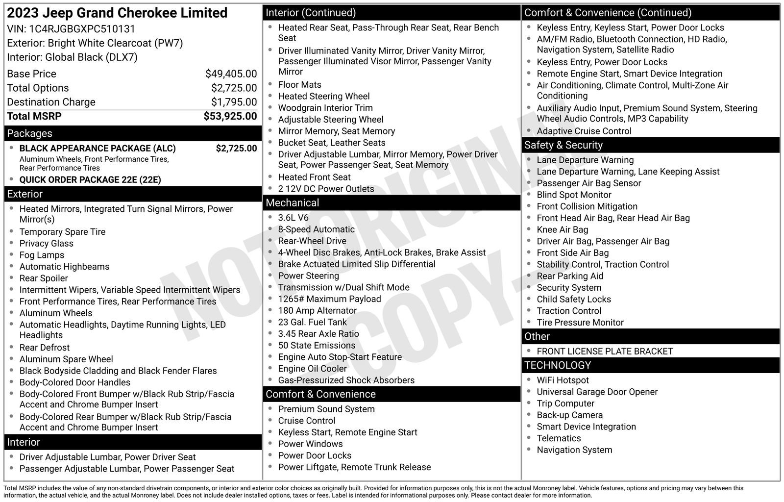 Used 2023 Jeep Grand Cherokee Limited w/ Black Appearance Package image 30