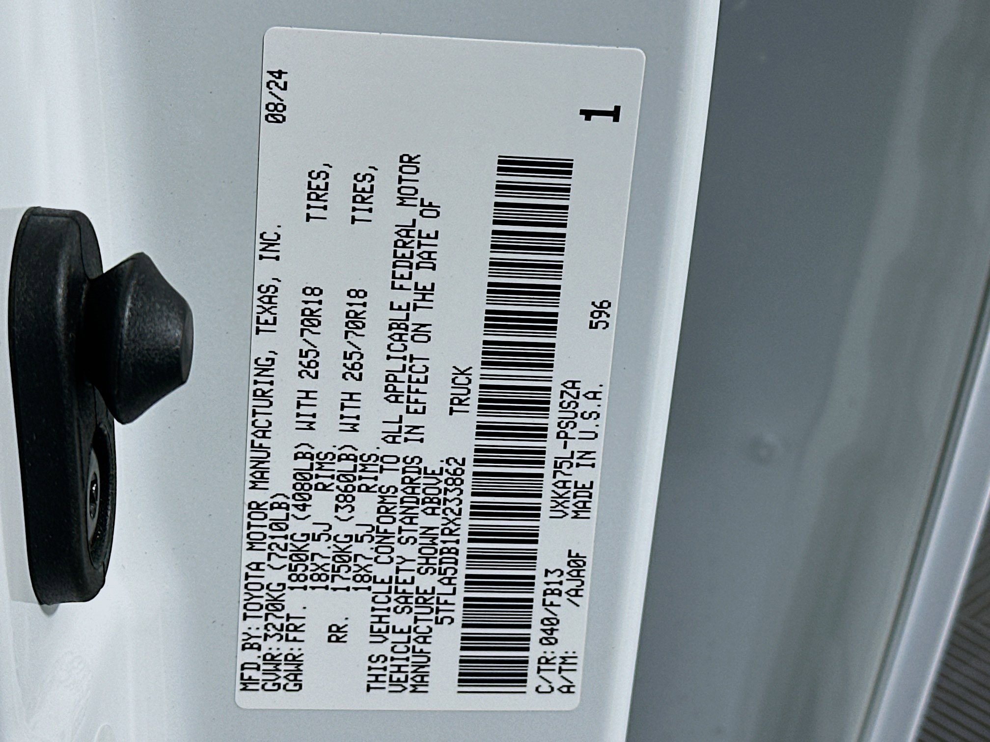 New 2024 Toyota Tundra SR5 image 12