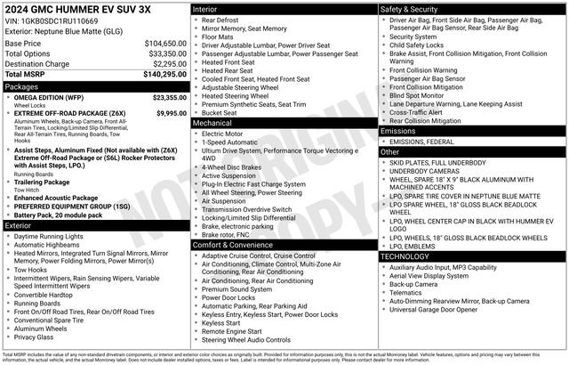 New 2024 GMC Hummer EV 3X w/ Omega Edition image 26