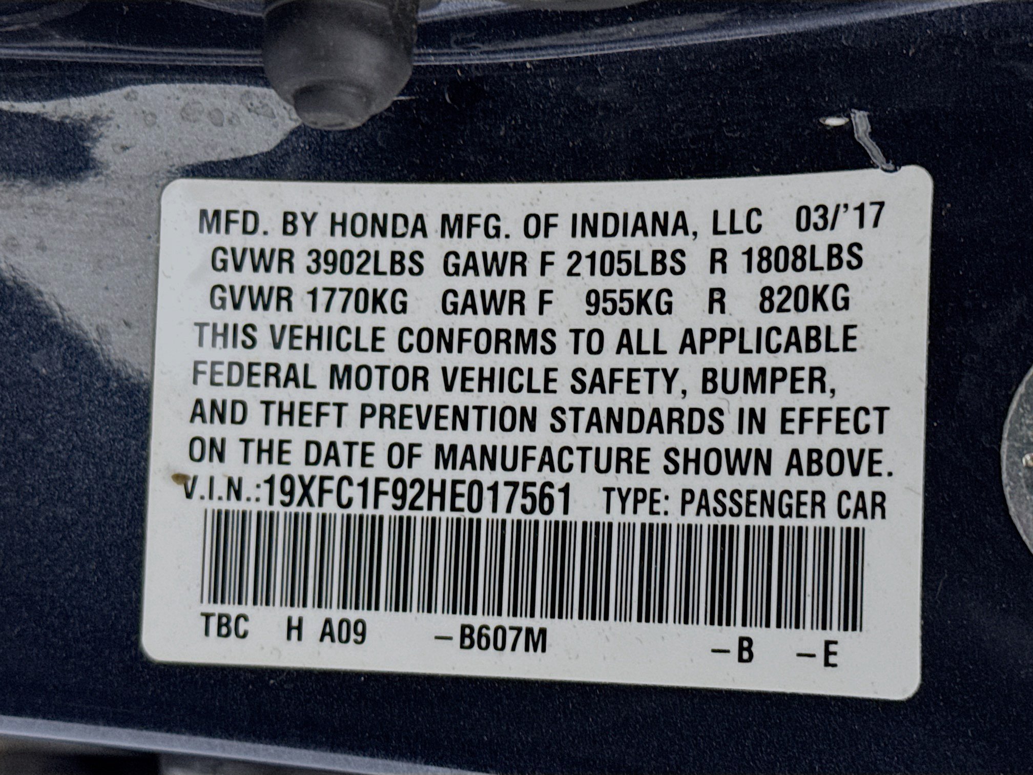 Used 2017 Honda Civic Touring image 32