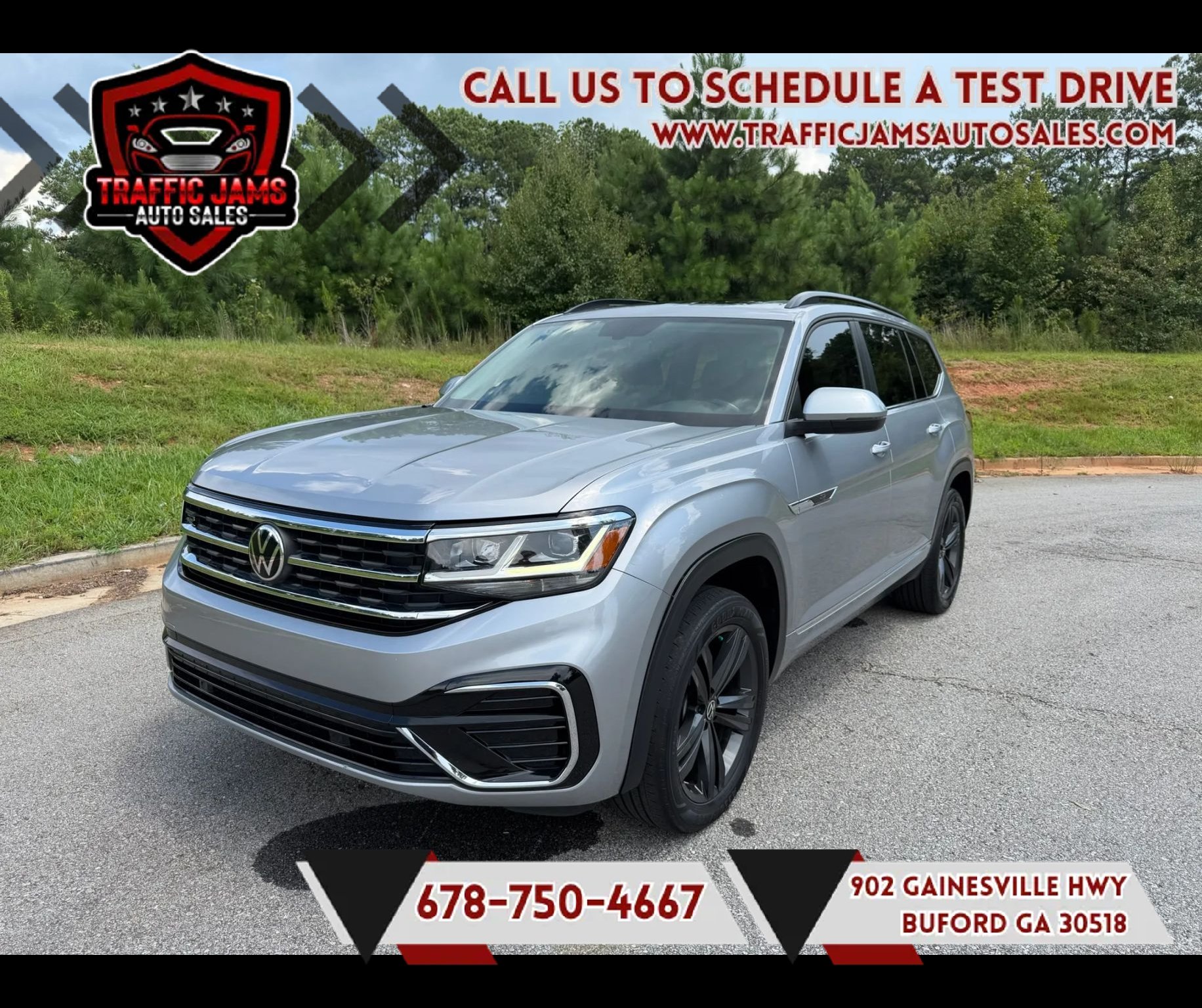 Used 2021 Volkswagen Atlas SE w/ Panoramic Sunroof Package FWD image 1