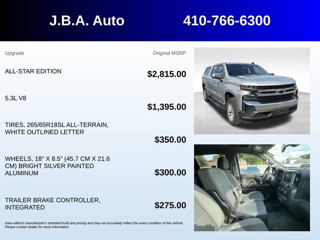 Used 2019 Chevrolet Silverado 1500 LT w/ All-Star Edition AWD/4WD image 5