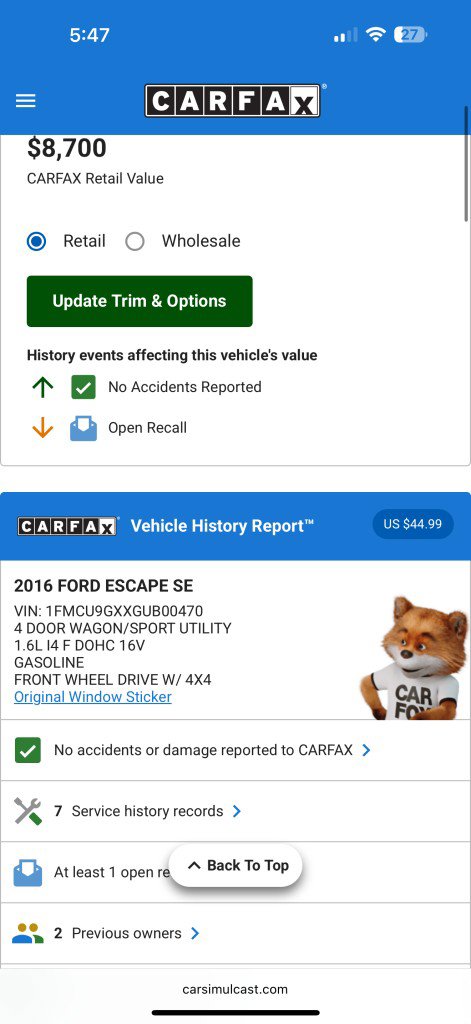 Used 2016 Ford Escape SE w/ Equipment Group 201A image 21
