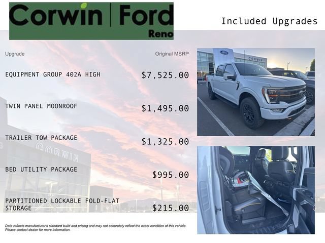 Certified 2023 Ford F150 Tremor w/ Equipment Group 402A High AWD/4WD image 3