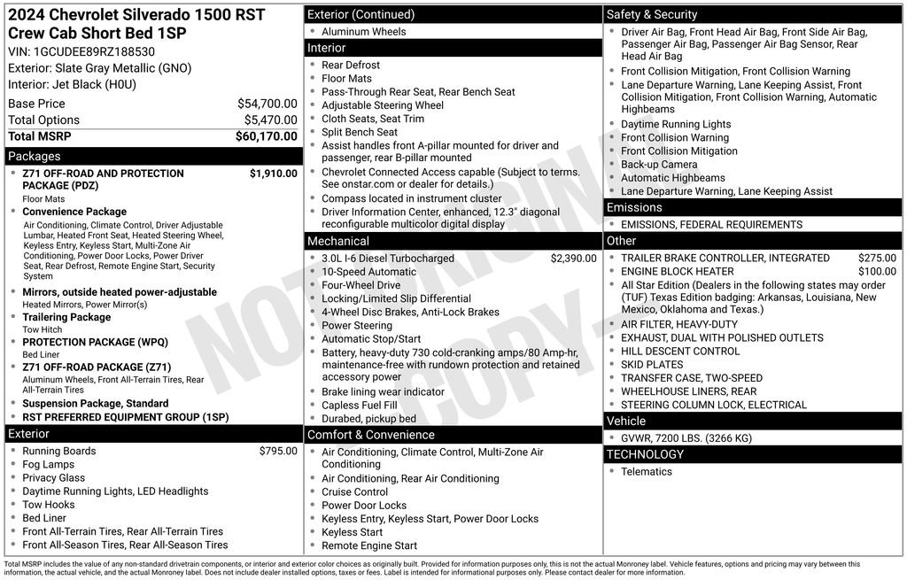 Certified 2024 Chevrolet Silverado 1500 RST image 6