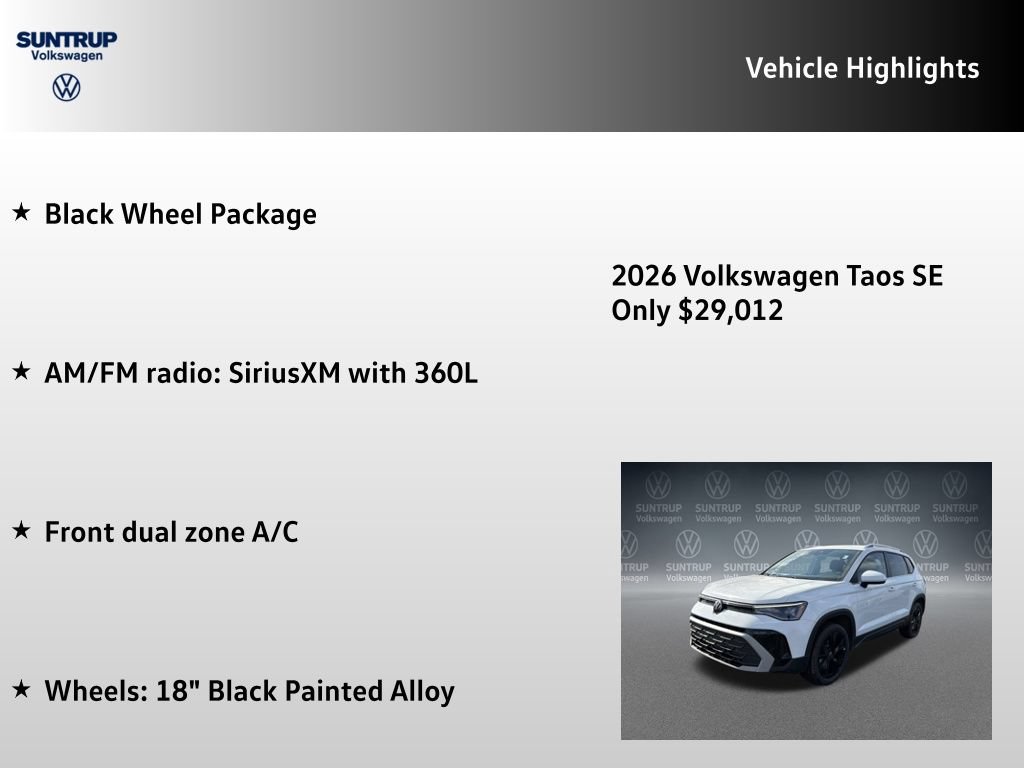 New 2026 Volkswagen Taos SE FWD image 7