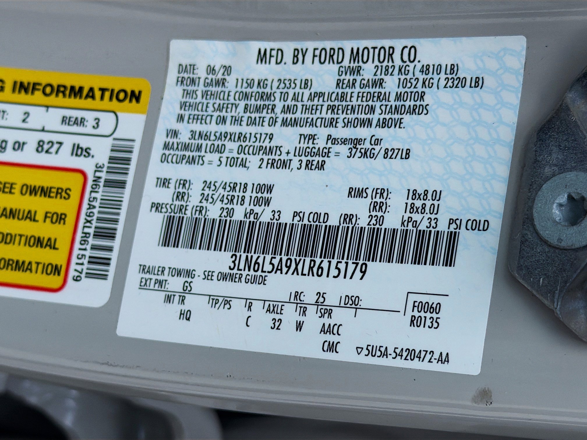 Used 2020 Lincoln MKZ FWD image 36