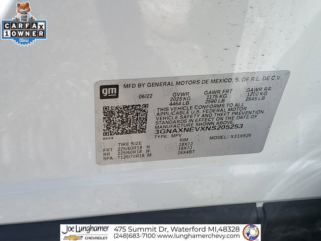 Certified 2022 Chevrolet Equinox Premier FWD image 33