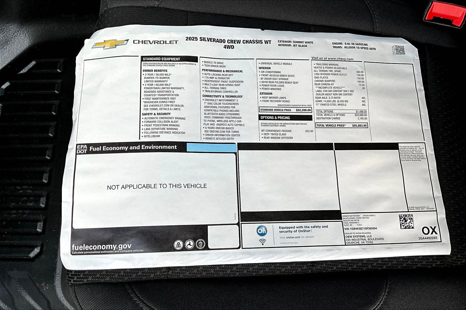 New 2025 Chevrolet Silverado 3500 W/T w/ WT Convenience Package image 14