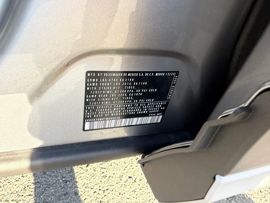 New 2026 Volkswagen Tiguan S FWD image 29