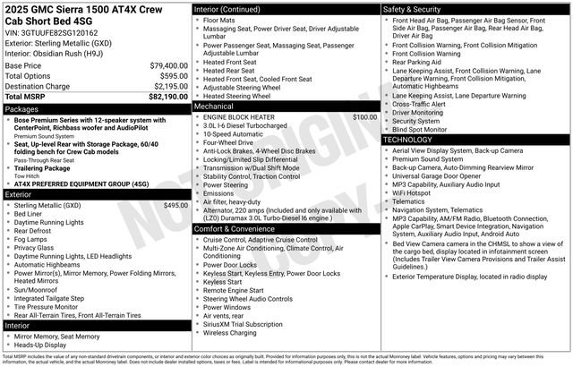 Certified 2025 GMC Sierra 1500 AT4X AWD/4WD image 38