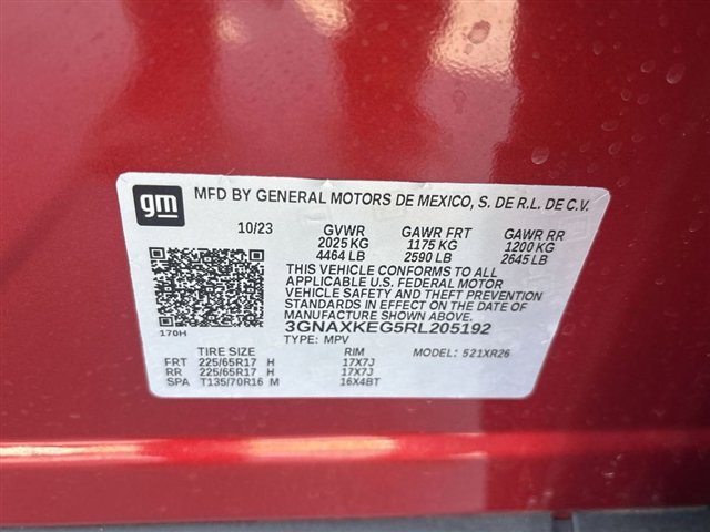 Certified 2024 Chevrolet Equinox LT w/ LPO, Floor Liner Package image 31