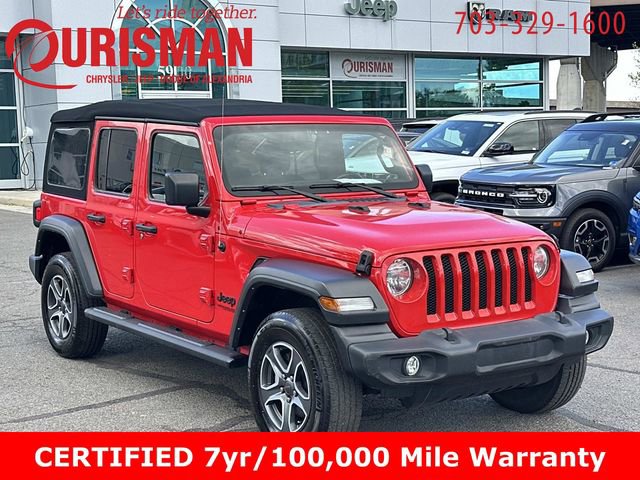 Certified 2022 Jeep Wrangler Unlimited Sport AWD/4WD image 1