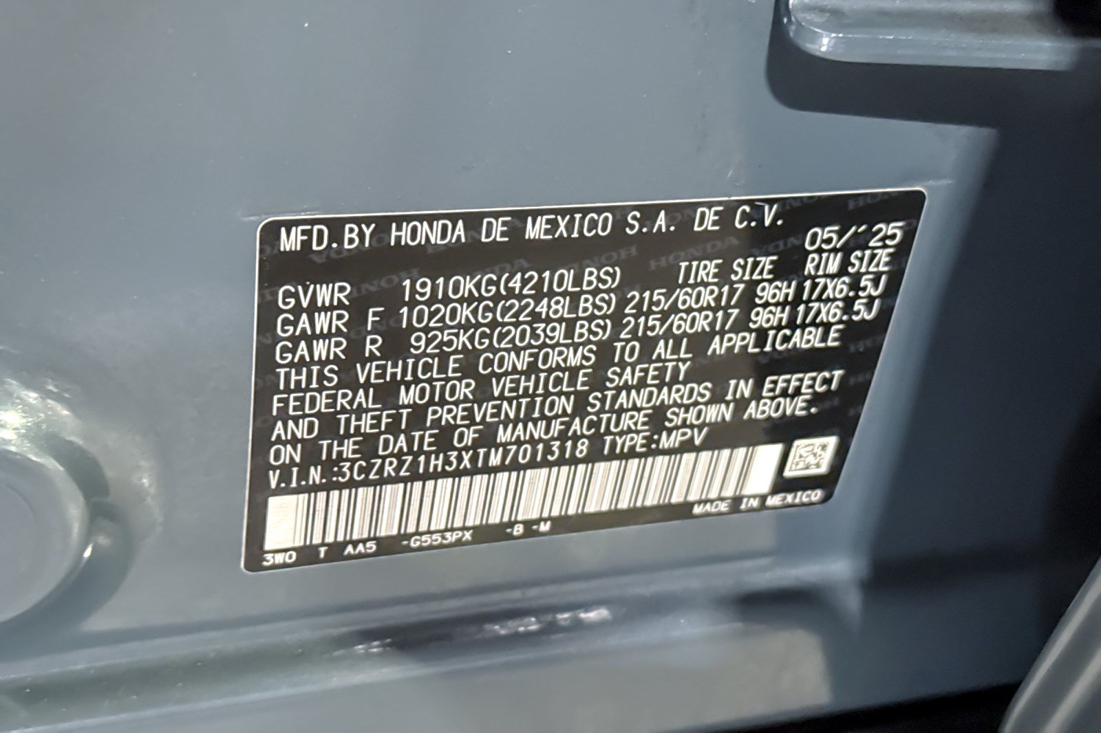 Used 2026 Honda HR-V LX image 28