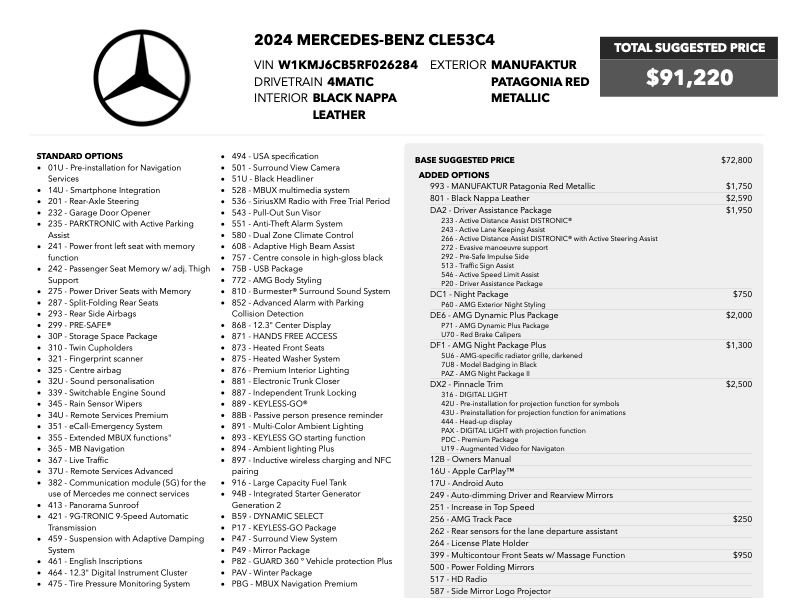Used 2024 Mercedes-Benz CLE 53 AMG 4MATIC image 80