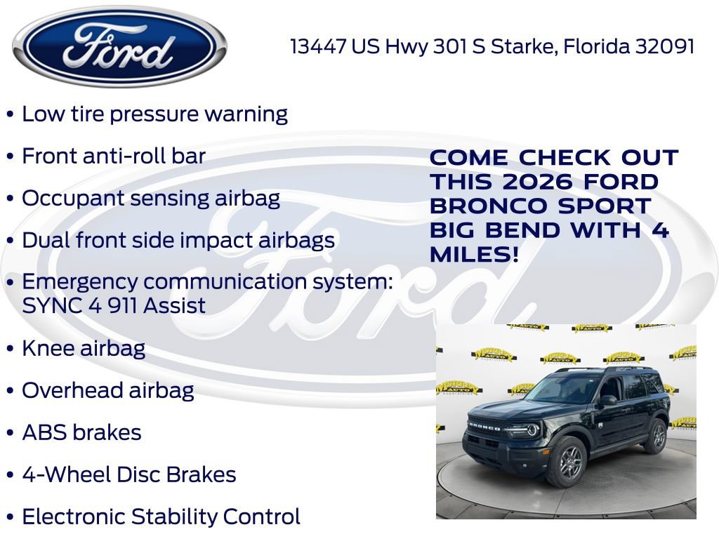 New 2026 Ford Bronco Sport Big Bend w/ Convenience Package AWD/4WD image 25