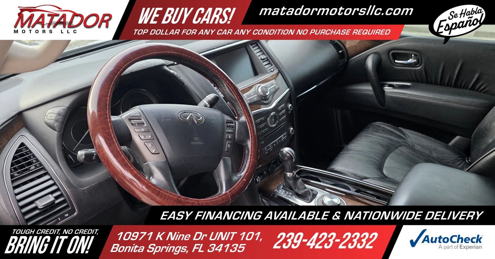 Used 2011 INFINITI QX56 4WD w/ Deluxe Touring Pkg image 9