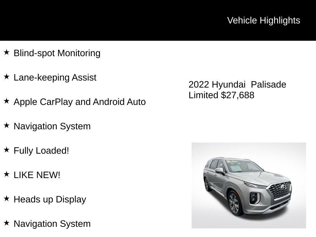 Used 2022 Hyundai Palisade Limited w/ Cargo Package image 4