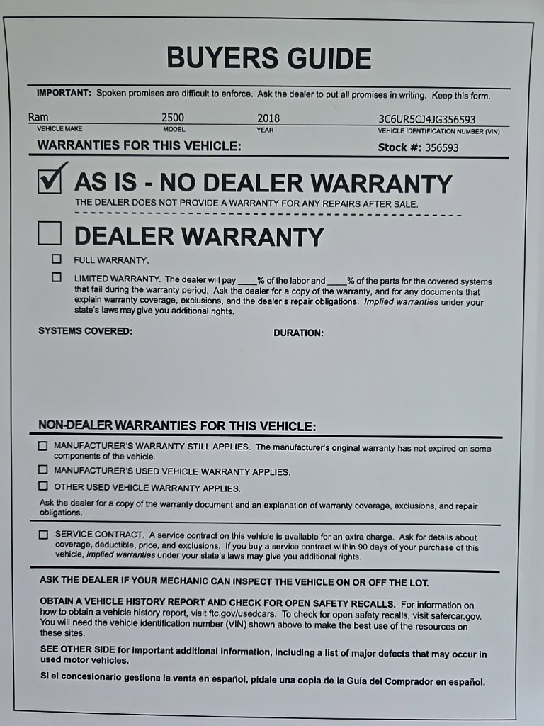 Used 2018 RAM 2500 Tradesman w/ Chrome Appearance Group image 27