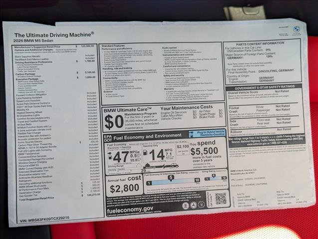 New 2026 BMW M5 w/ Carbon Package AWD/4WD image 18