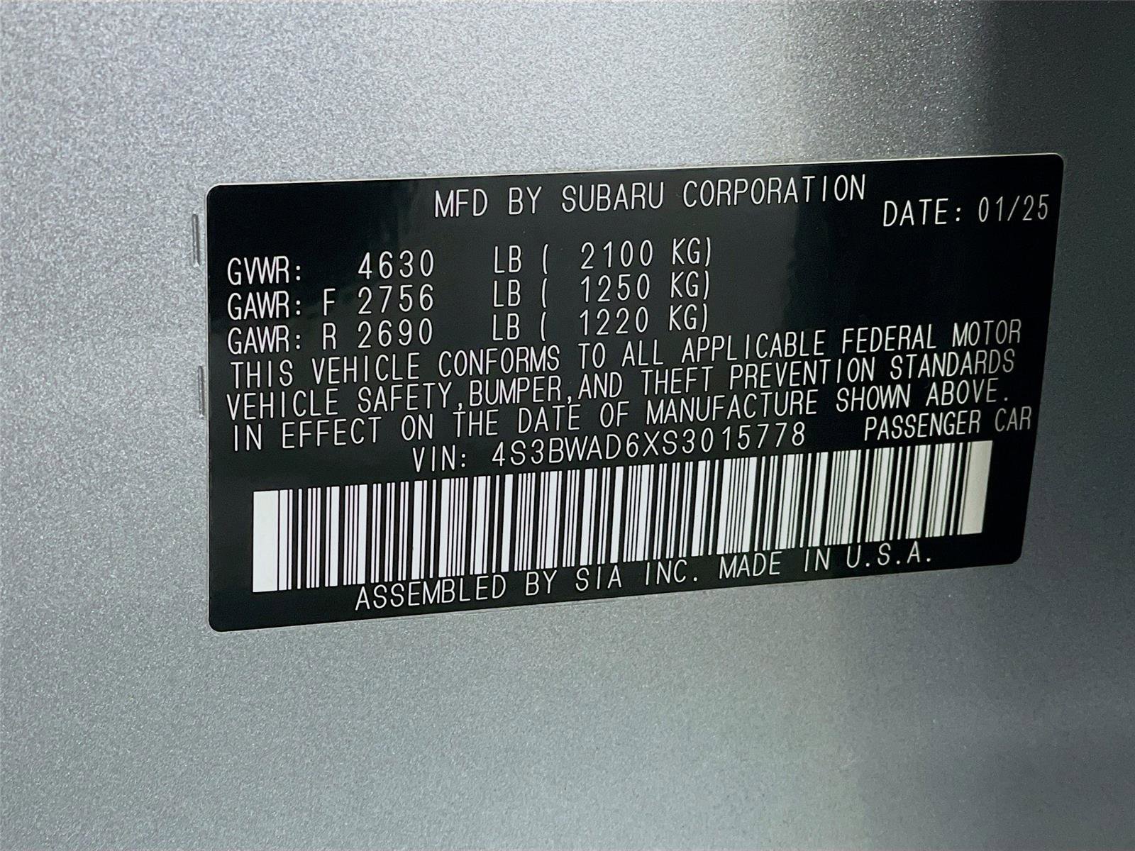 Used 2025 Subaru Legacy Premium w/ Popular Package #1A image 35