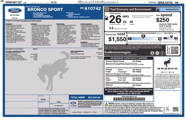 Used 2021 Ford Bronco Sport Big Bend AWD/4WD image 24
