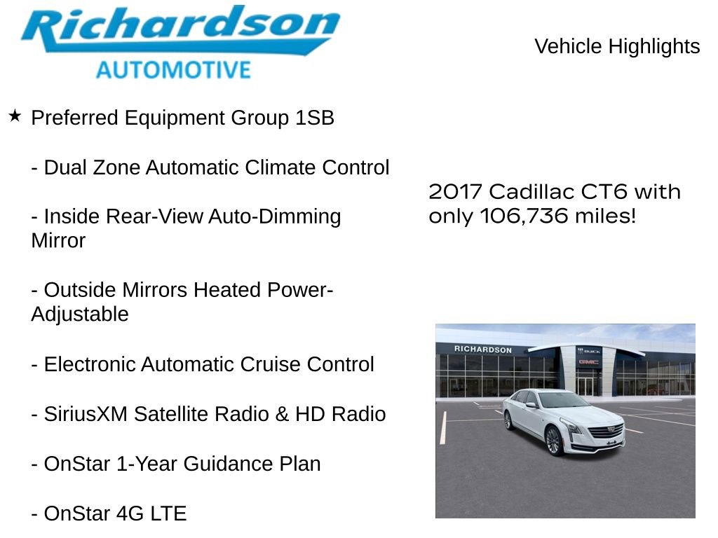 Used 2017 Cadillac CT6 3.6 AWD image 11