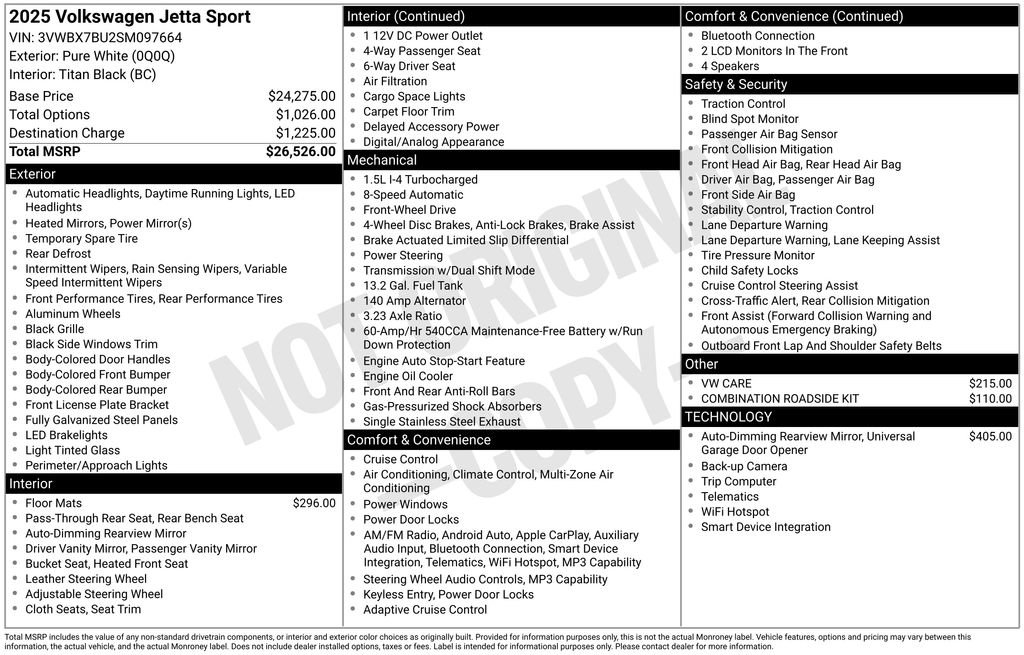 Used 2025 Volkswagen Jetta Sport image 7