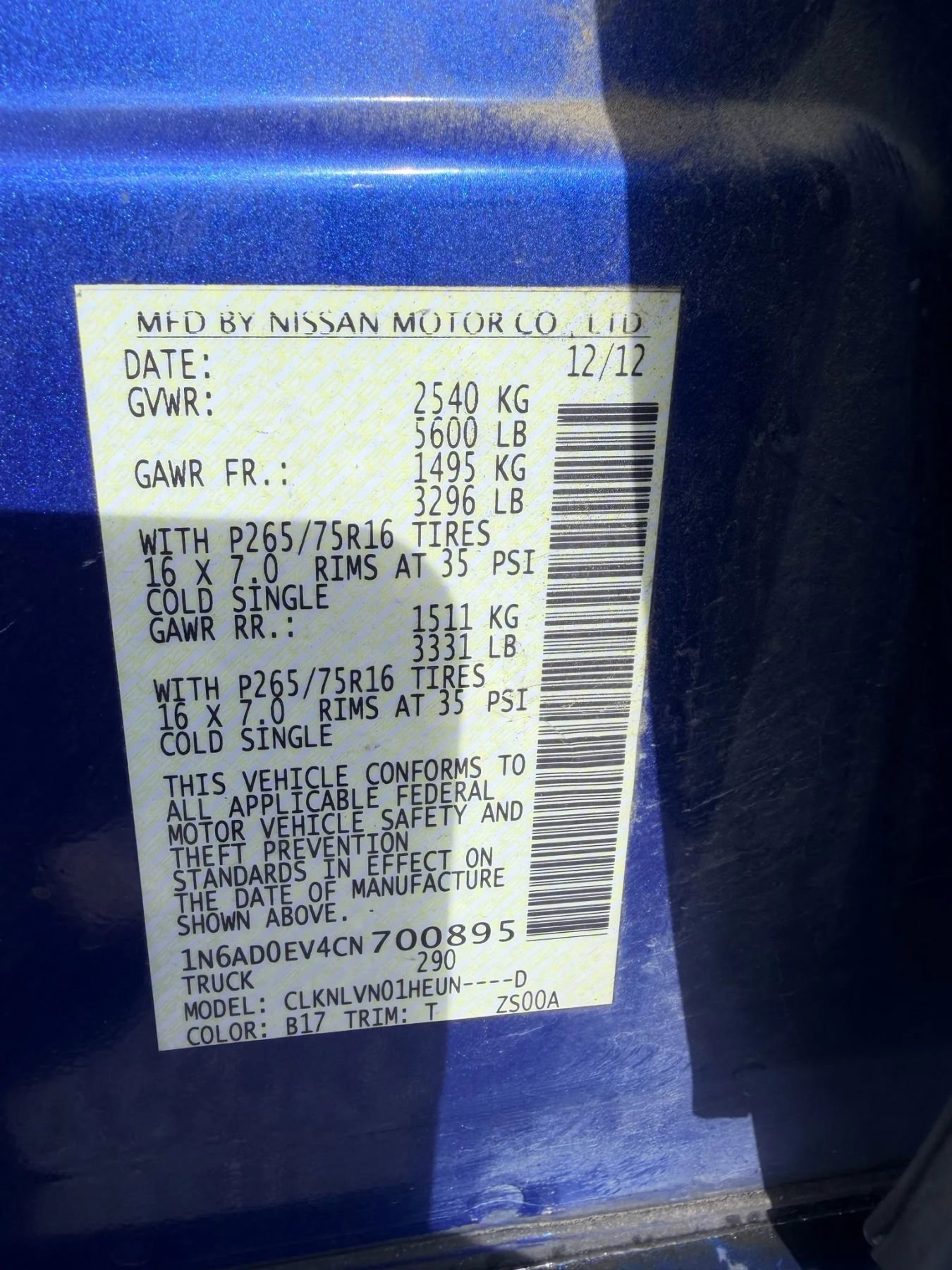 Used 2012 Nissan Frontier PRO-4X image 10